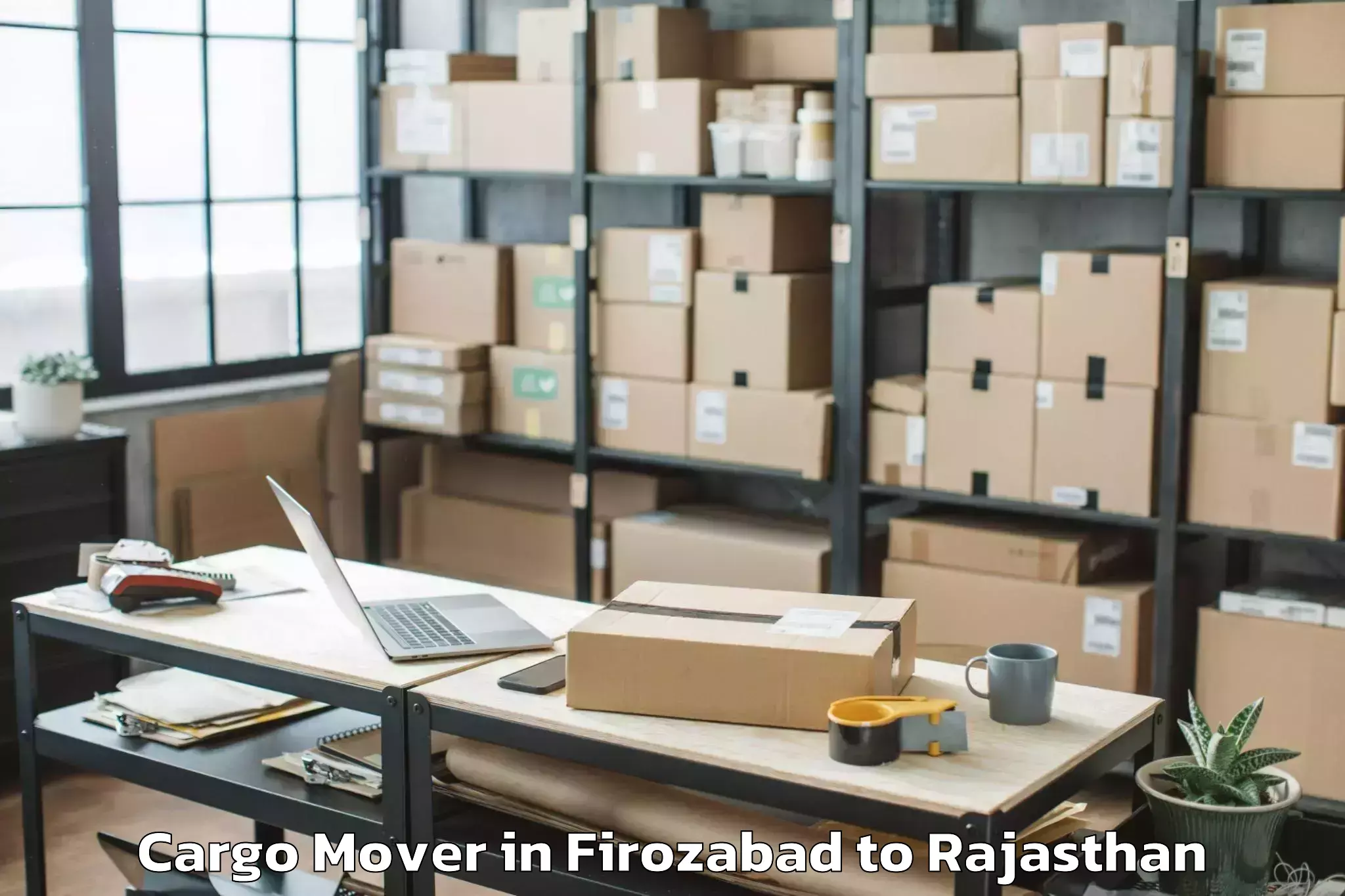 Easy Firozabad to Alwar Cargo Mover Booking